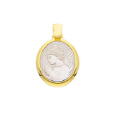 18 Karat - 750 Goldhänger Religiöser Anhänger Bicolor - 067411